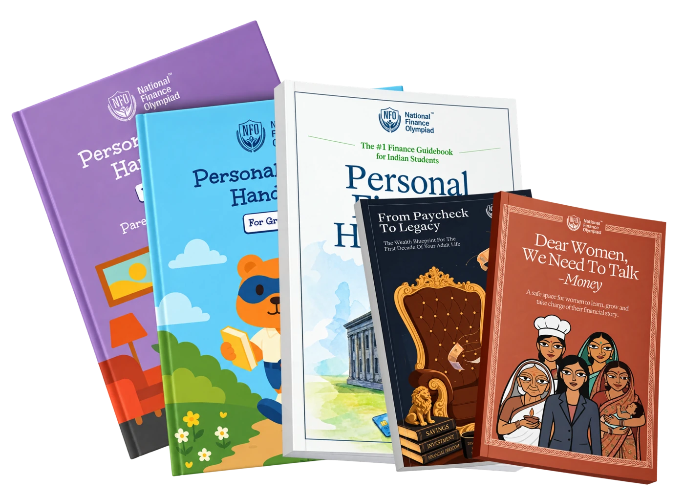 NFO finance handbooks for children, young adults and women